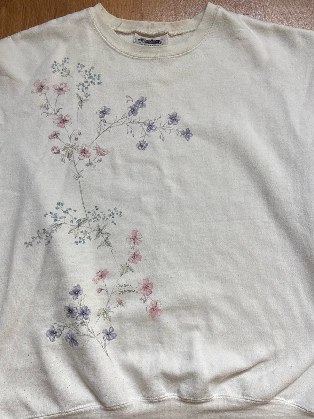 Vintage Northern Reflections Floral Crewneck Sweatshirt Cottagecore - Picture 2 of 7